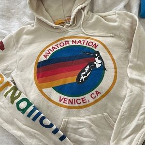 Aviator Nation XS beige surfer hoodie Venice, CA